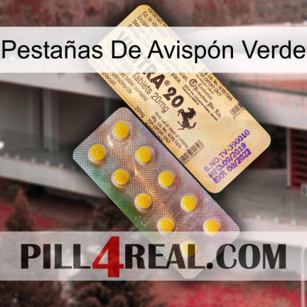 Pestañas De Avispón Verde new06
